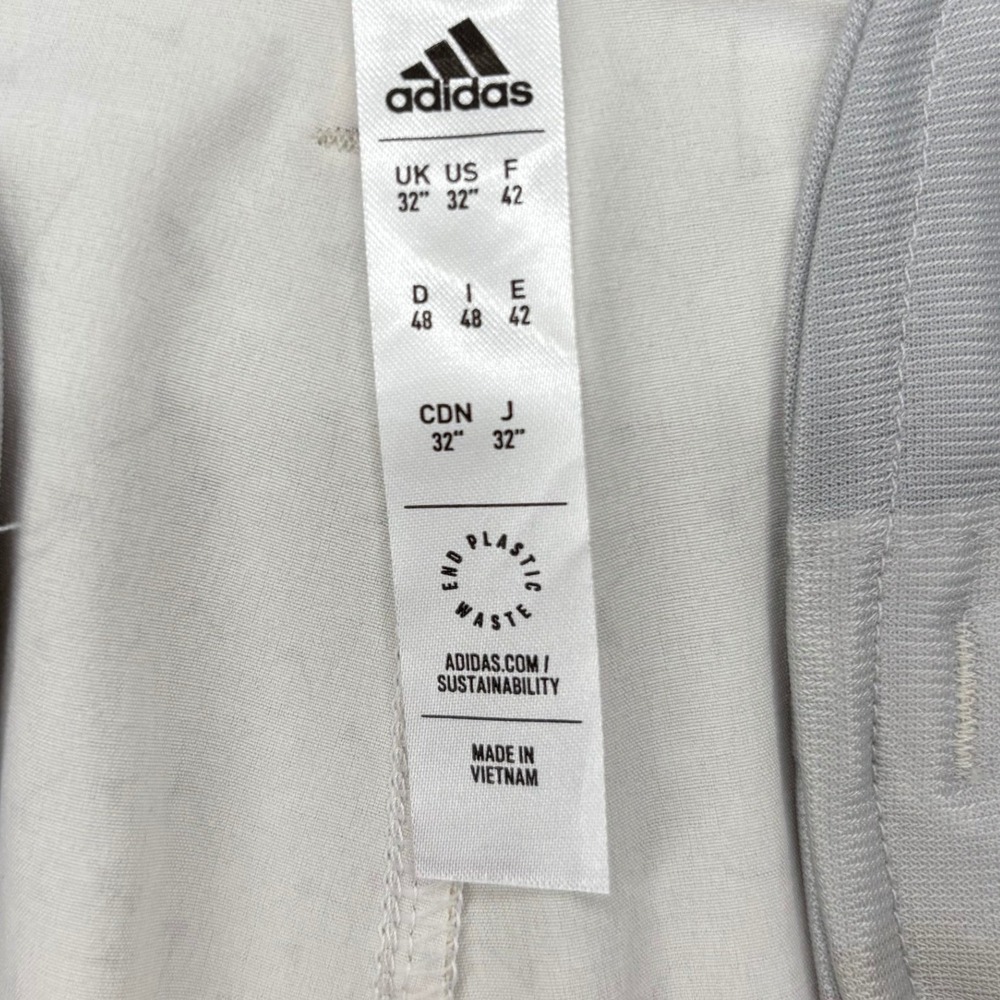 Adidas Golf Shorts Mens 32 Tan Beige All Over Golf Flag Print Performance - Picture 4 of 11